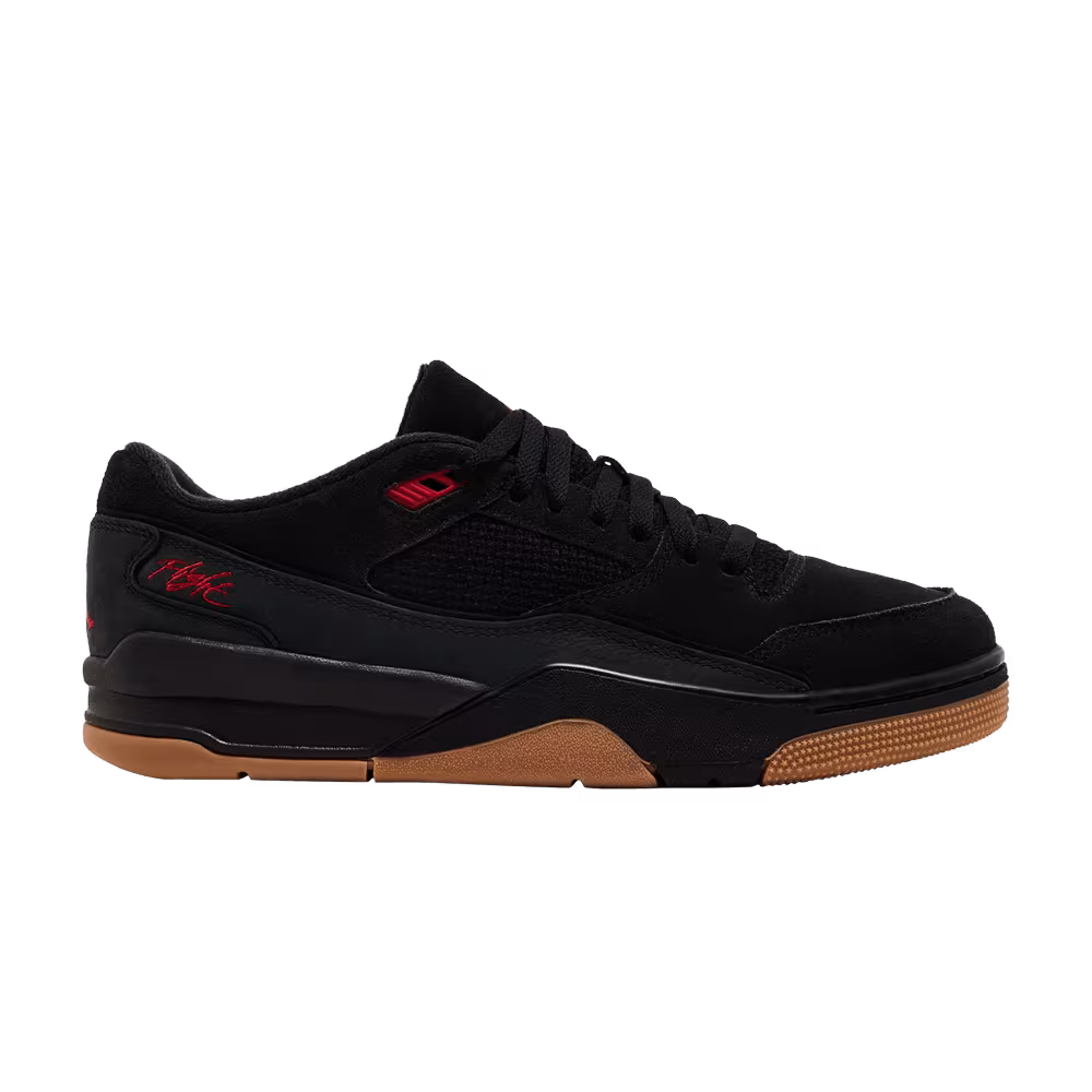 Air Jordan Flight Court Black Red Gum