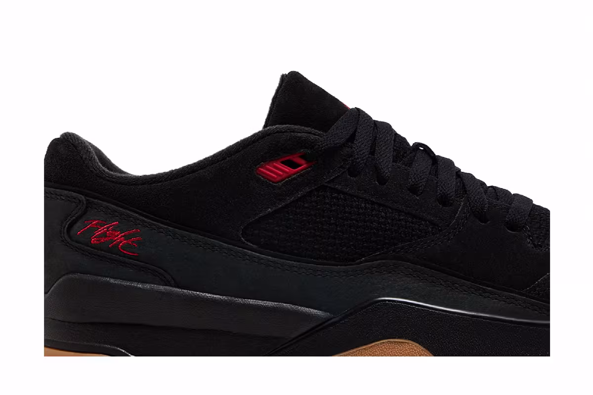 Air Jordan Flight Court Black Red Gum, view 3