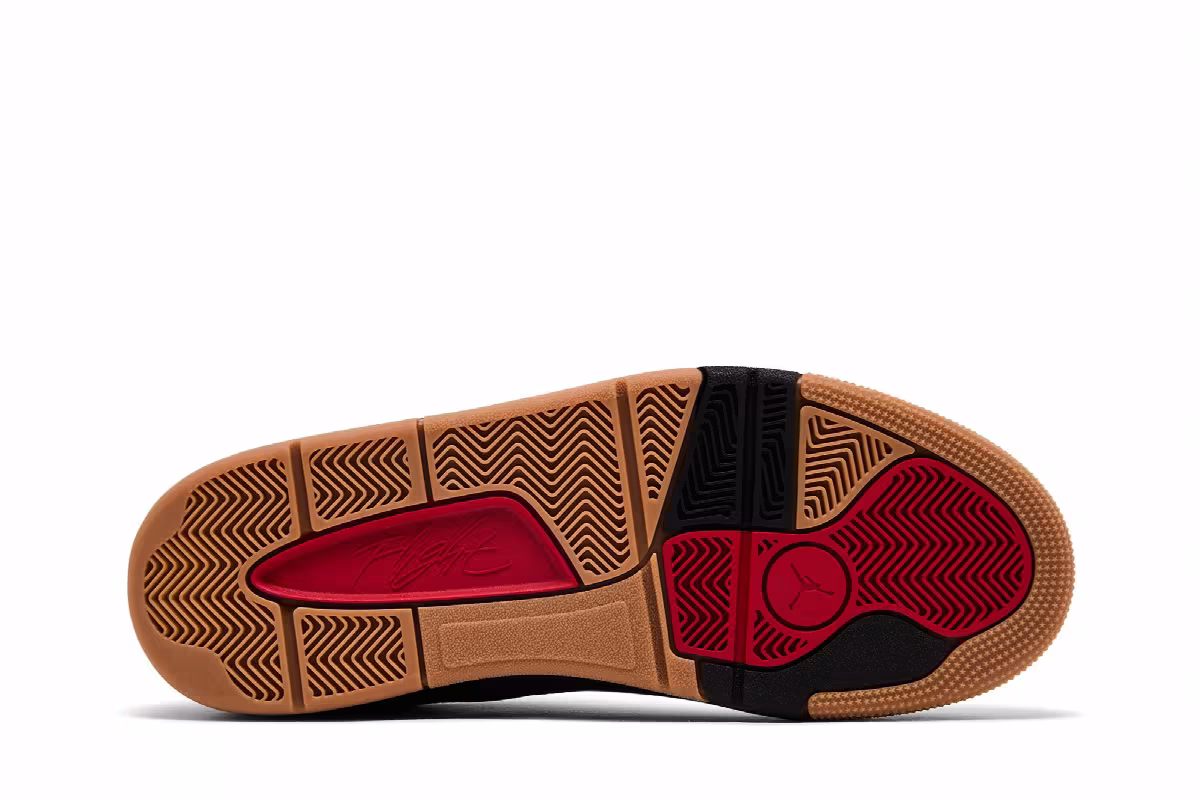 Air Jordan Flight Court Black Red Gum, view 5