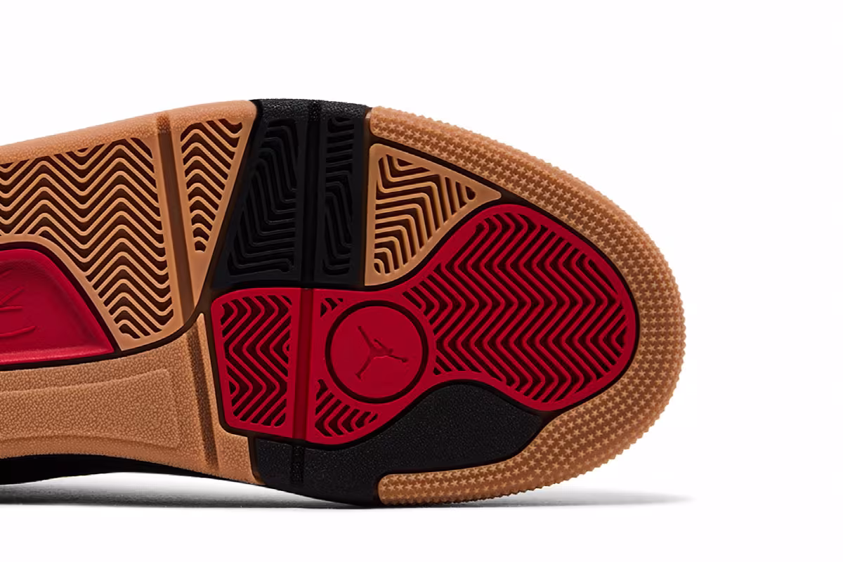 Air Jordan Flight Court Black Red Gum, view 6