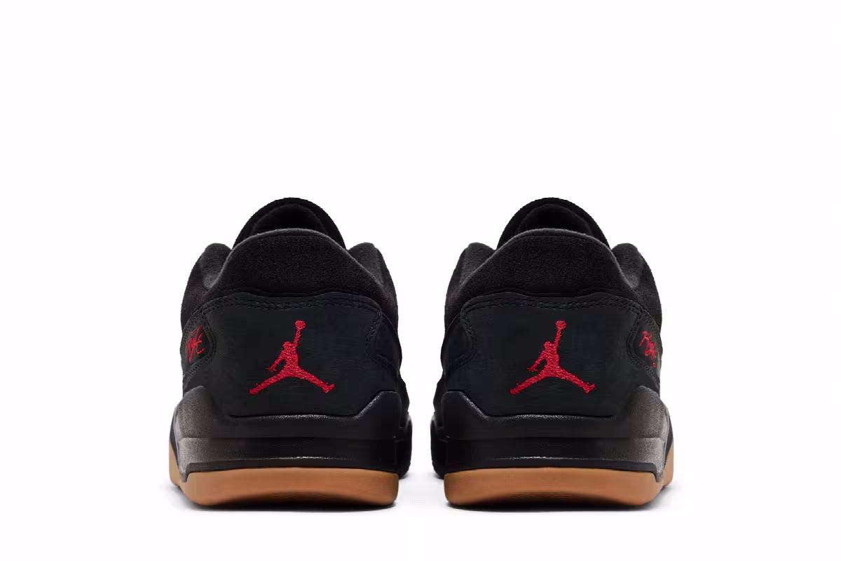 Air Jordan Flight Court Black Red Gum, view 7