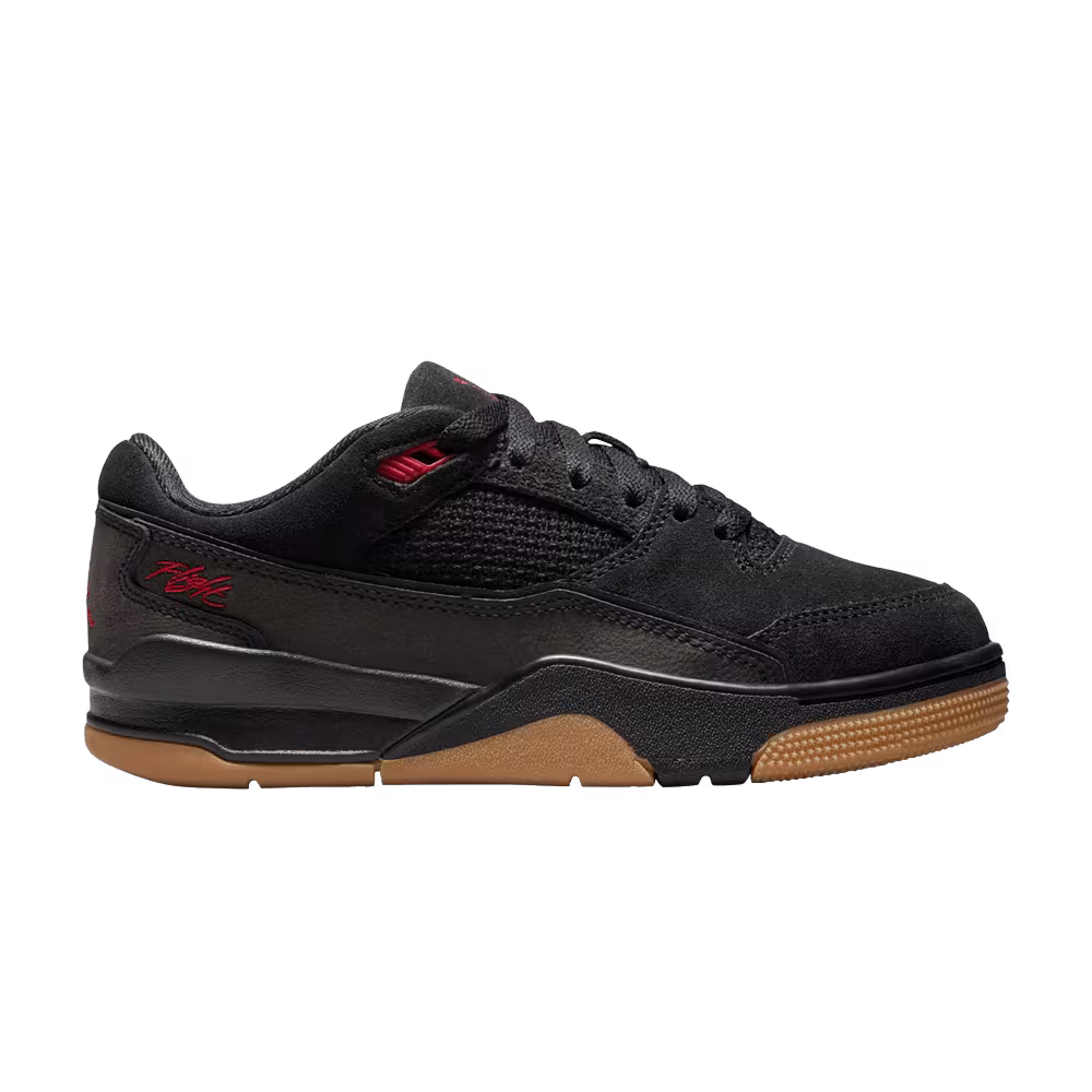 Air Jordan Flight Court GS Black Red Gum