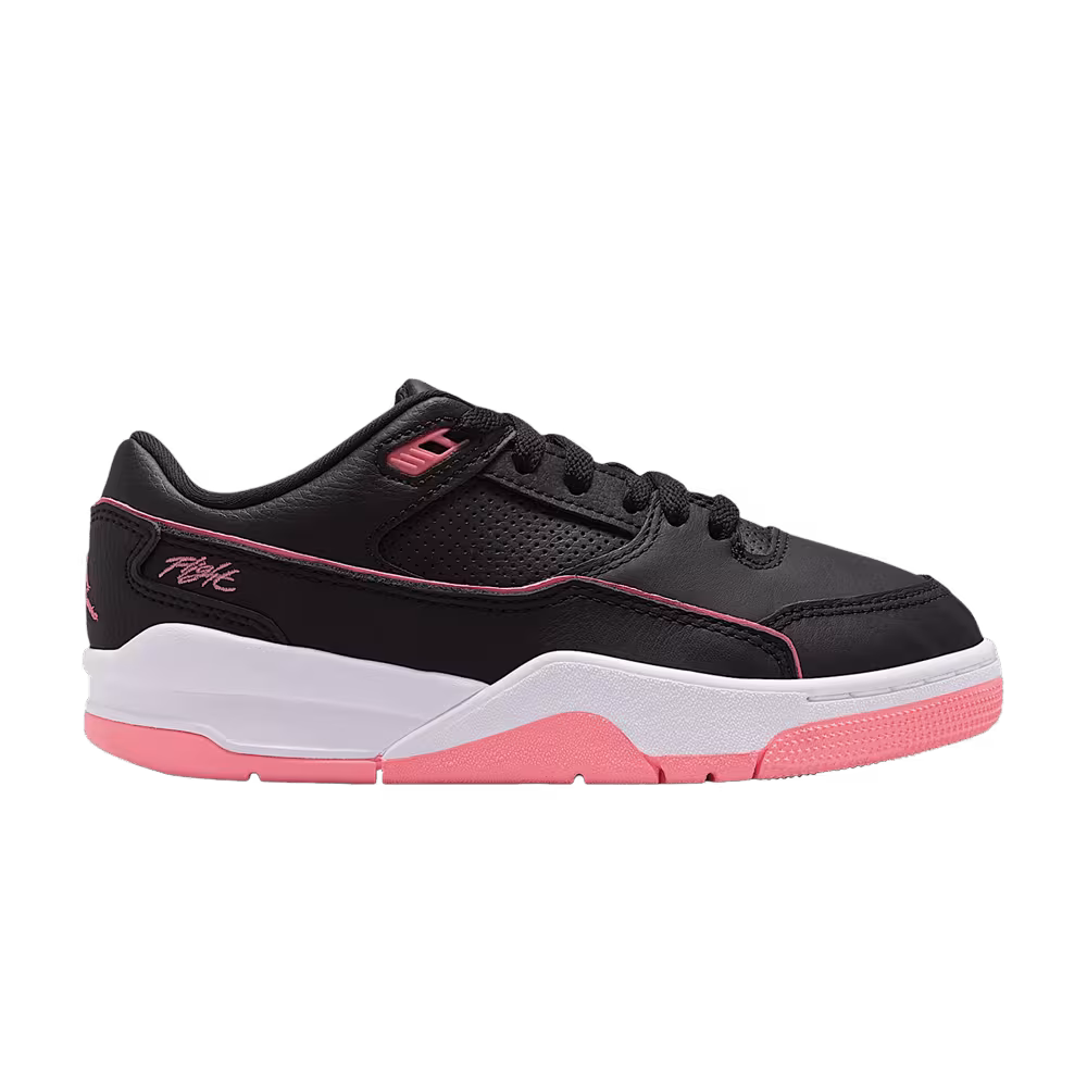 Air Jordan Flight Court GS Black White Pink Gaze