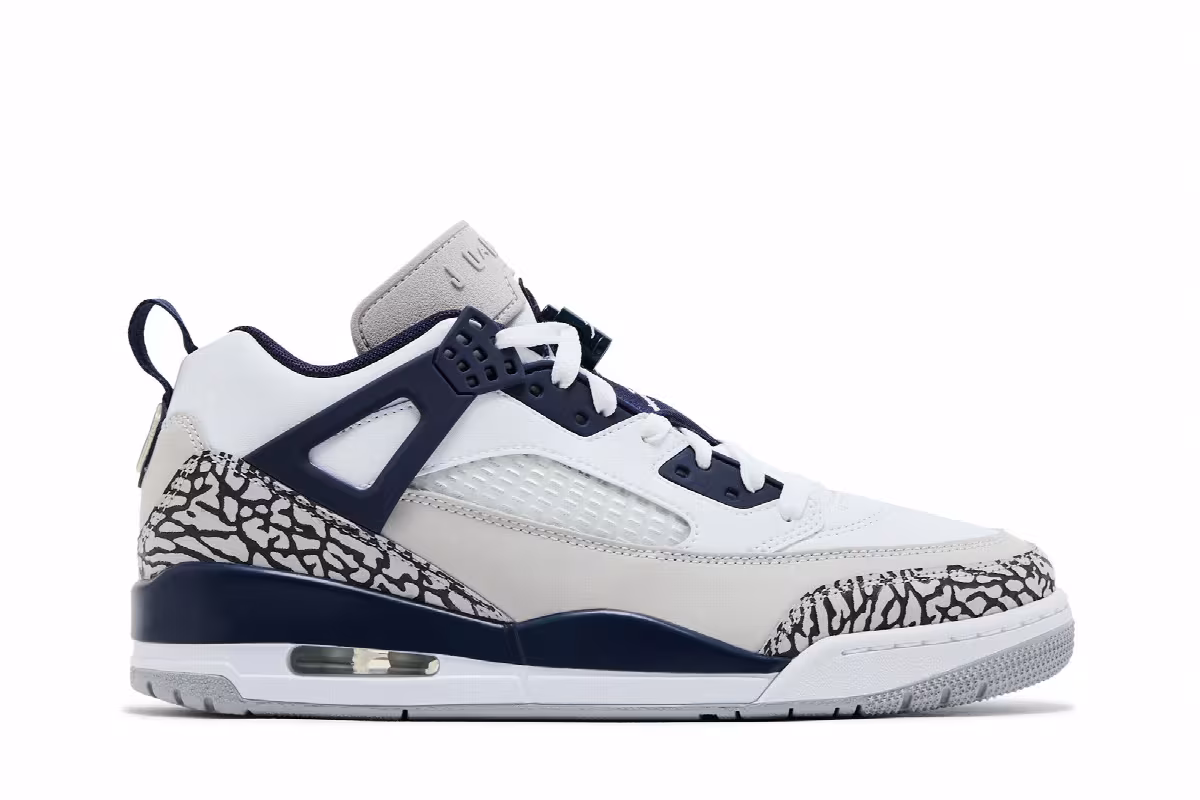 Air Jordan Spizike Low White Midnight Navy, view 2