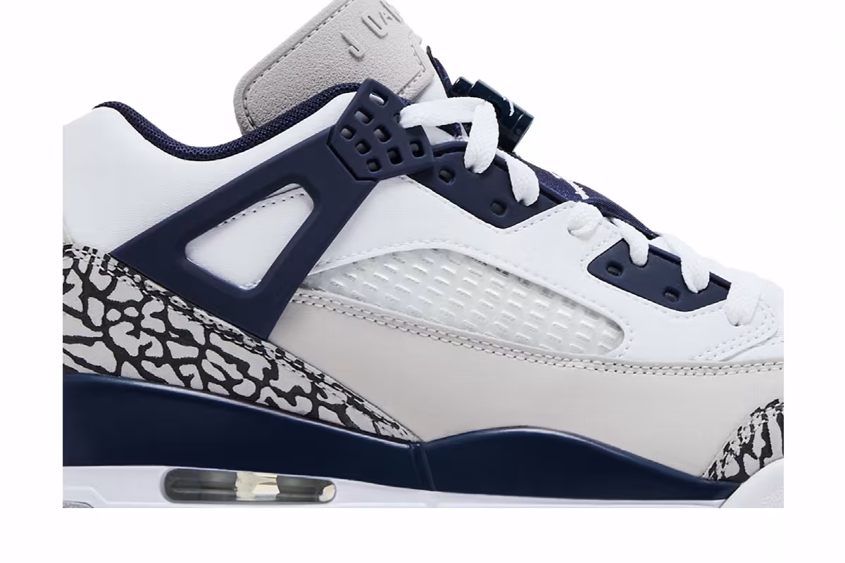 Air Jordan Spizike Low White Midnight Navy, view 3