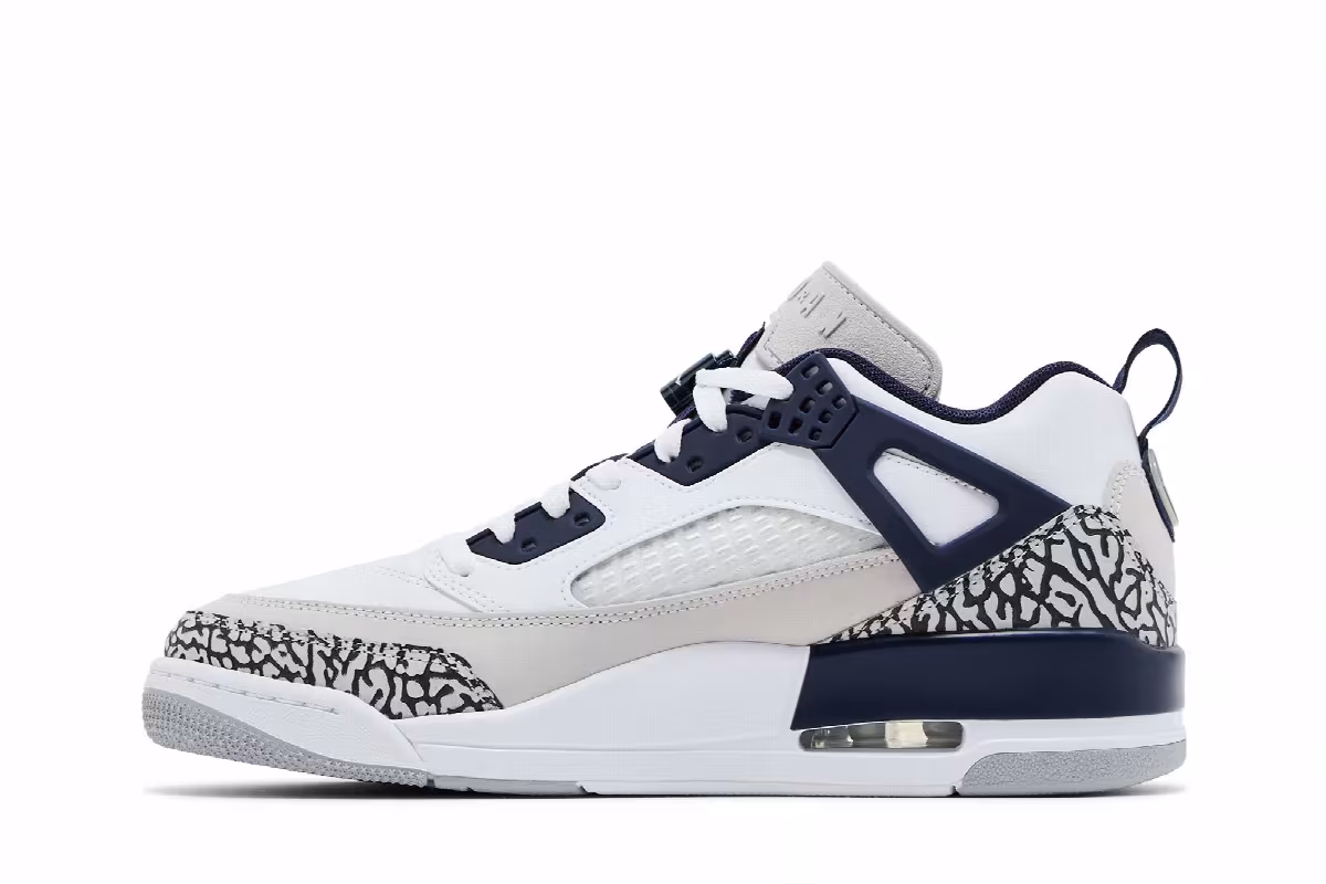Air Jordan Spizike Low White Midnight Navy, view 4