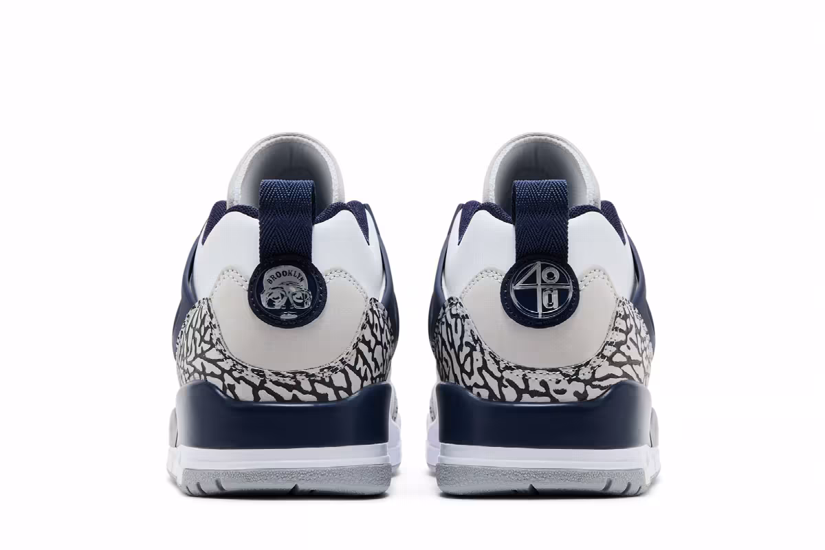 Air Jordan Spizike Low White Midnight Navy, view 7