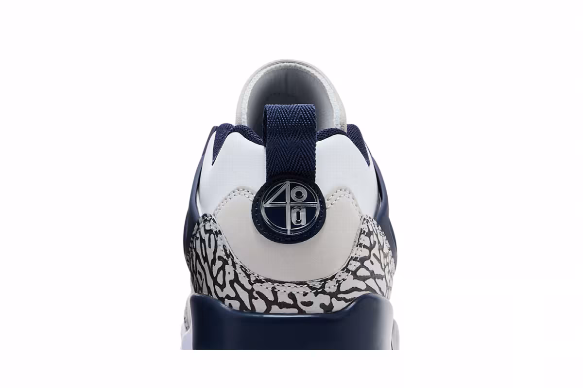 Air Jordan Spizike Low White Midnight Navy, view 8