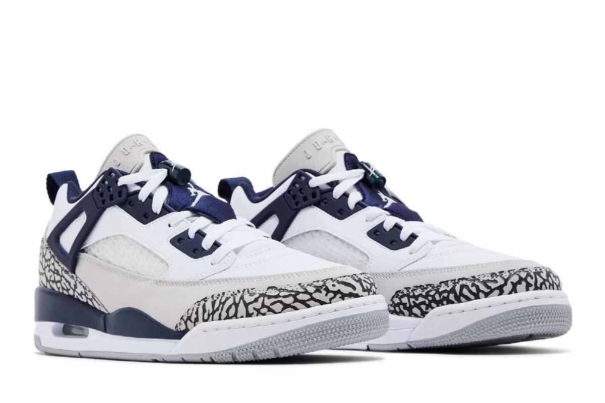 Air Jordan Spizike Low White Midnight Navy, view 9