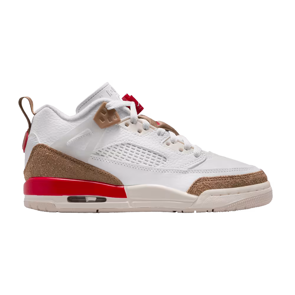 Air Jordan Spizike Low GS White Desert Camo Fire Red