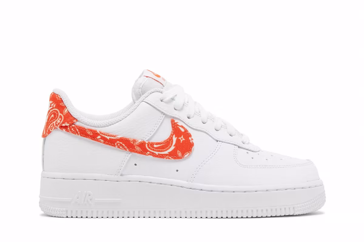 Nike Women's Air Force 1 Rush Orange Paisley, view 2
