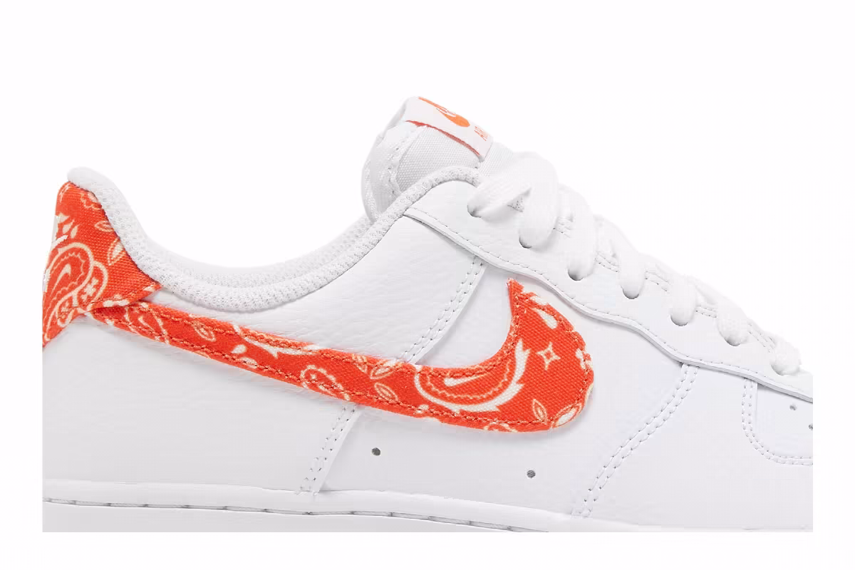 Nike Women's Air Force 1 Rush Orange Paisley, view 3