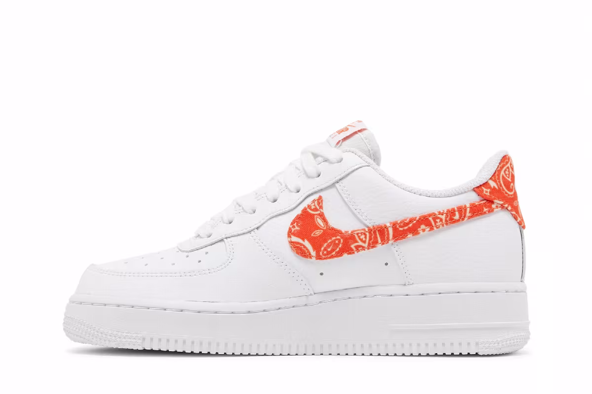 Nike Women's Air Force 1 Rush Orange Paisley, view 4