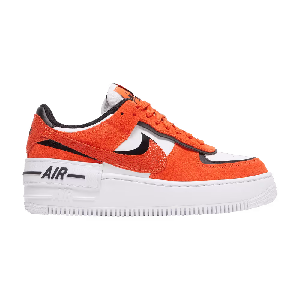 Nike Women's Air Force 1 Shadow Cracked Leather - Rush Orange