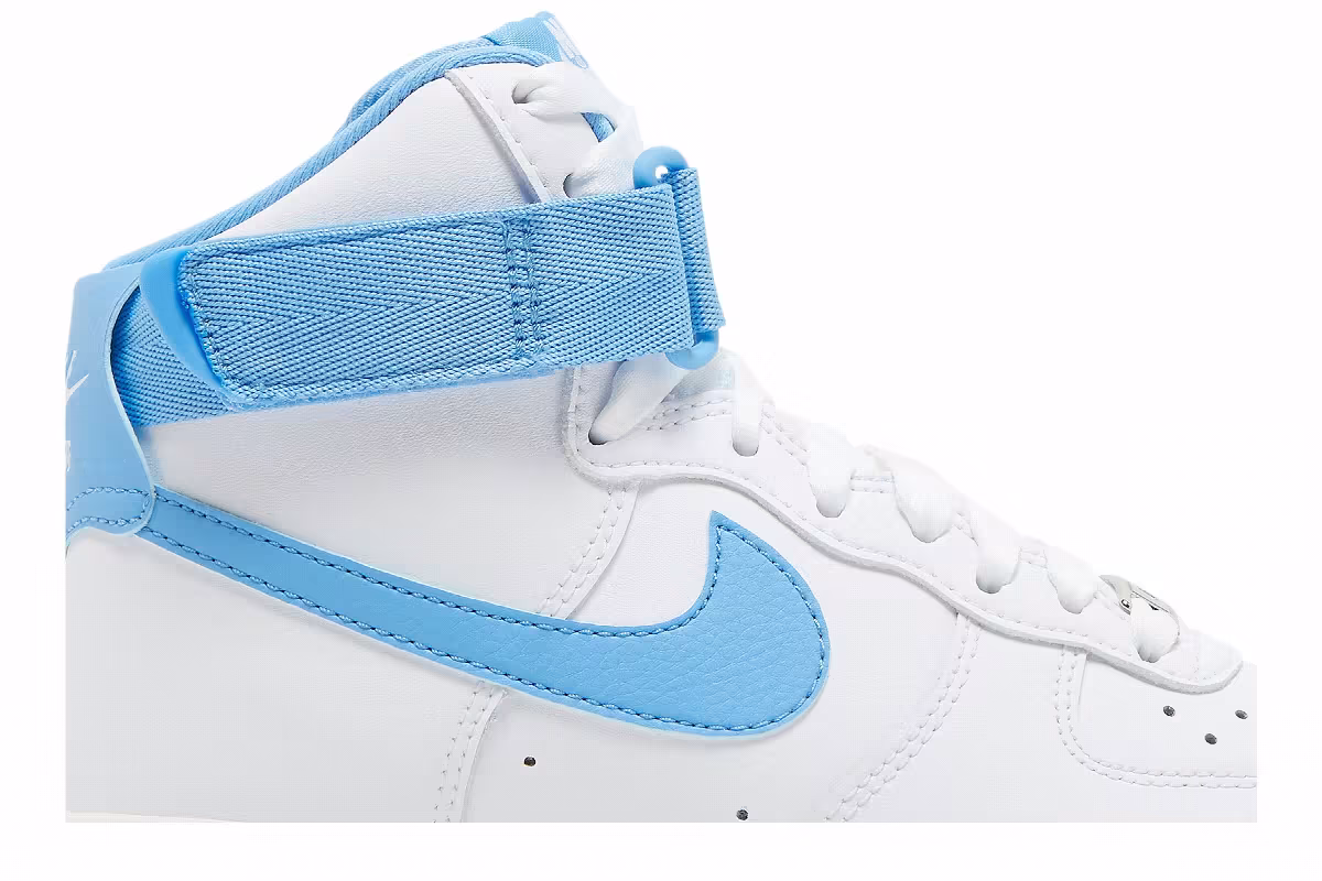 Nike Women's Air Force 1 High White University Blue, view 3