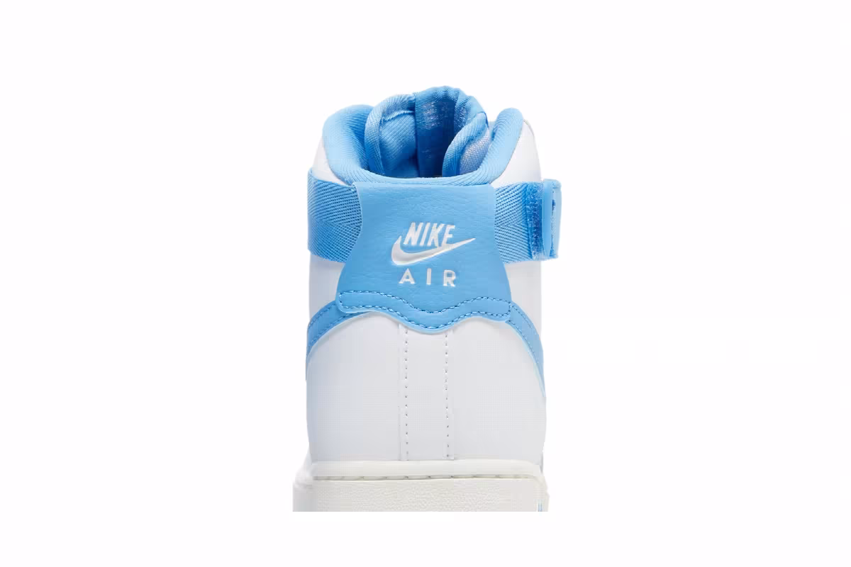 Nike Women's Air Force 1 High White University Blue, view 8