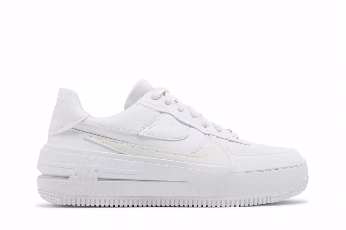 Nike Women's Air Force 1 PLT.AF.ORM Triple White, view 2
