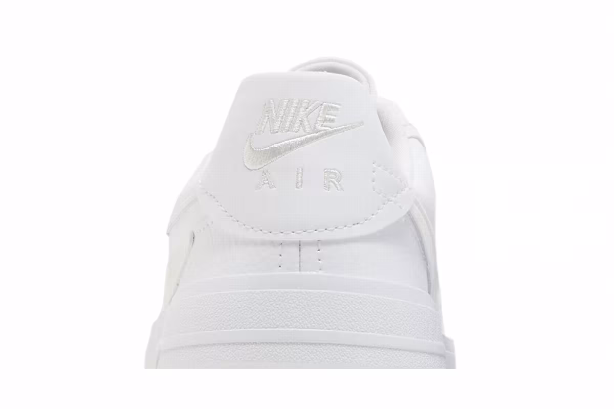 Nike Women's Air Force 1 PLT.AF.ORM Triple White, view 8