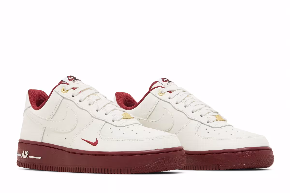 Nike Women's Air Force 1 40th Anniversary - Sail Team Red, view 9