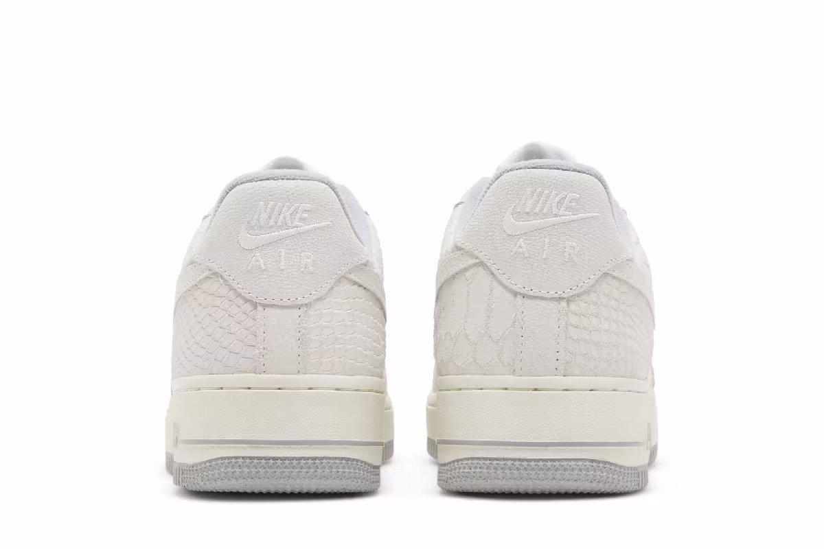 Nike Women's Air Force 1 White Python, view 7