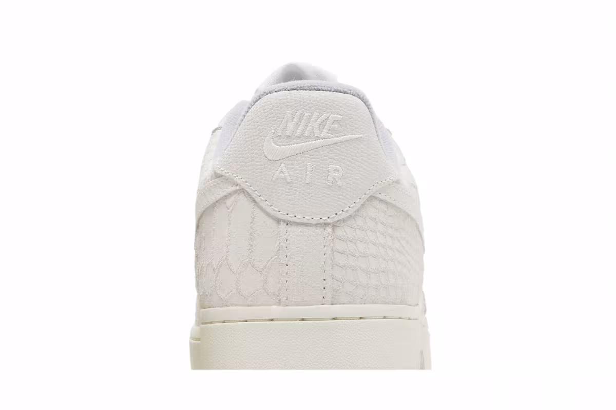 Nike Women's Air Force 1 White Python, view 8