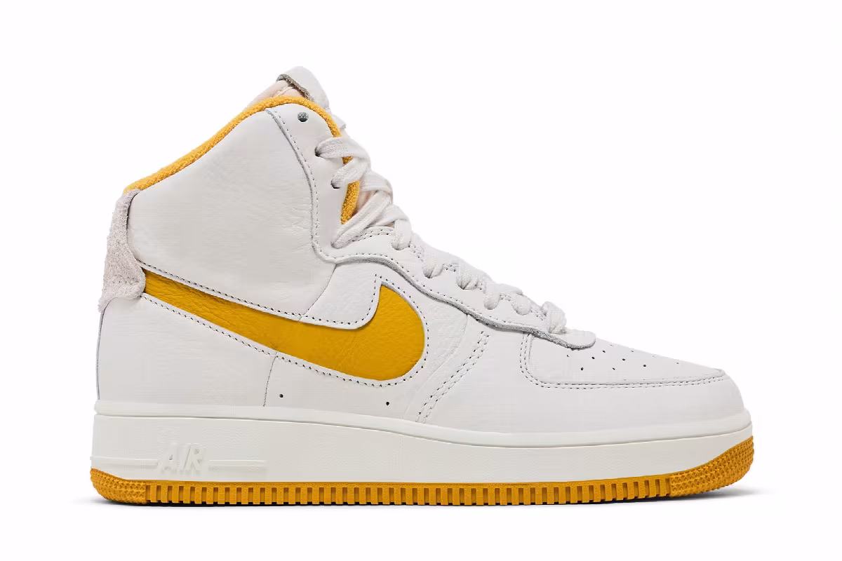Nike Women's Air Force 1 Sculpt Phantom Yellow Ochre, view 2