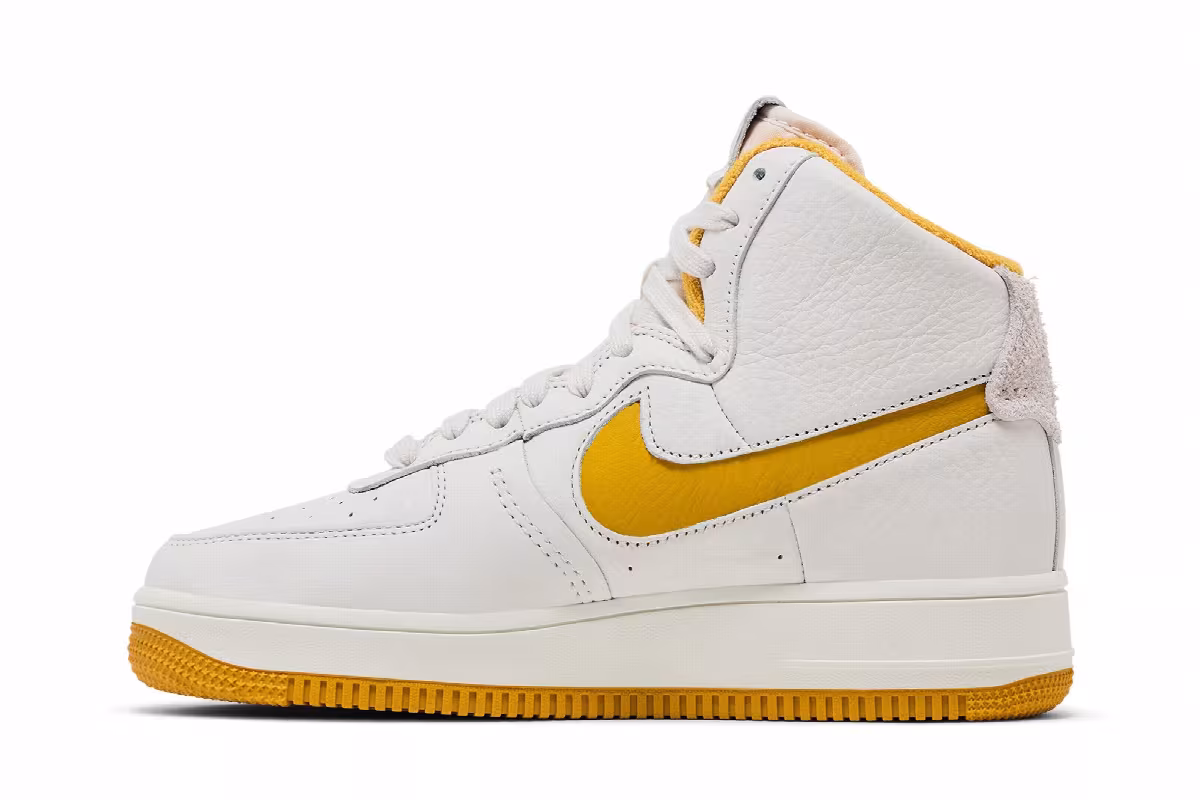 Nike Women's Air Force 1 Sculpt Phantom Yellow Ochre, view 4