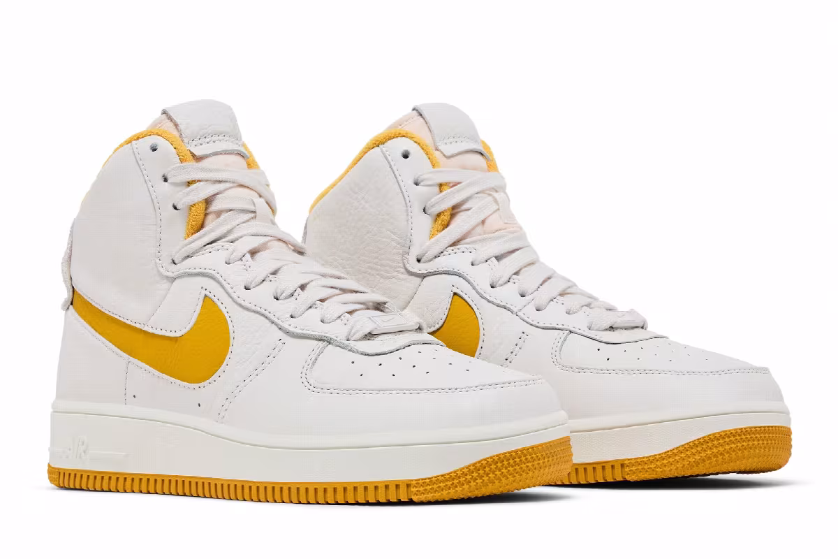 Nike Women's Air Force 1 Sculpt Phantom Yellow Ochre, view 9