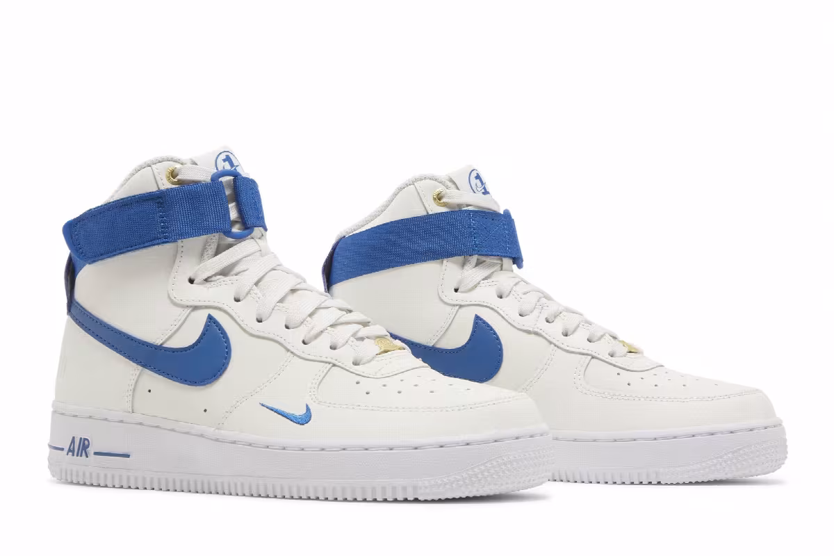 Nike Women's Air Force 1 High SE 40th Anniversary - Sail Blue Jay, view 9