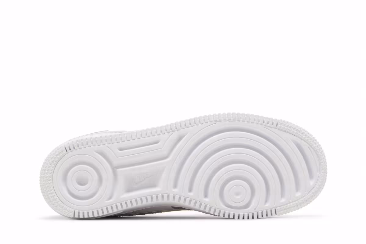 Nike Women's Air Force 1 Shadow White Metallic Silver, view 5