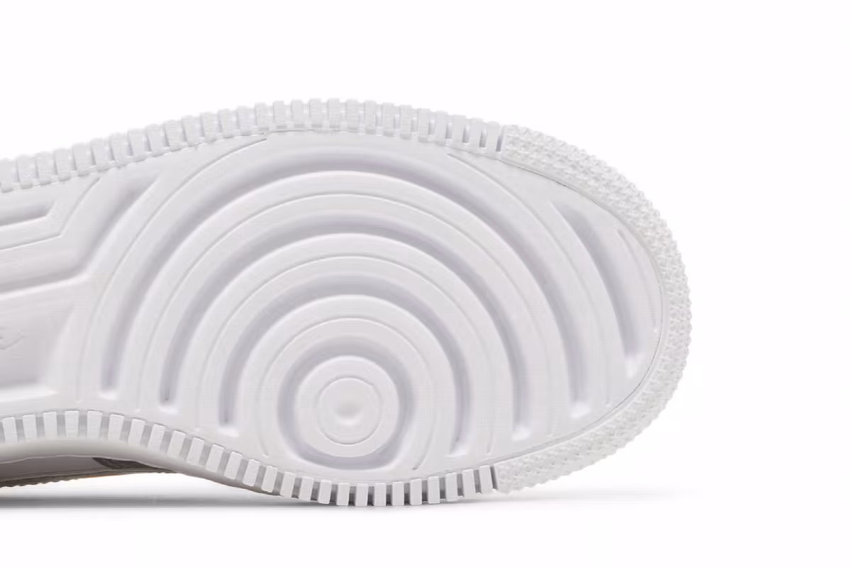 Nike Women's Air Force 1 Shadow White Metallic Silver, view 6