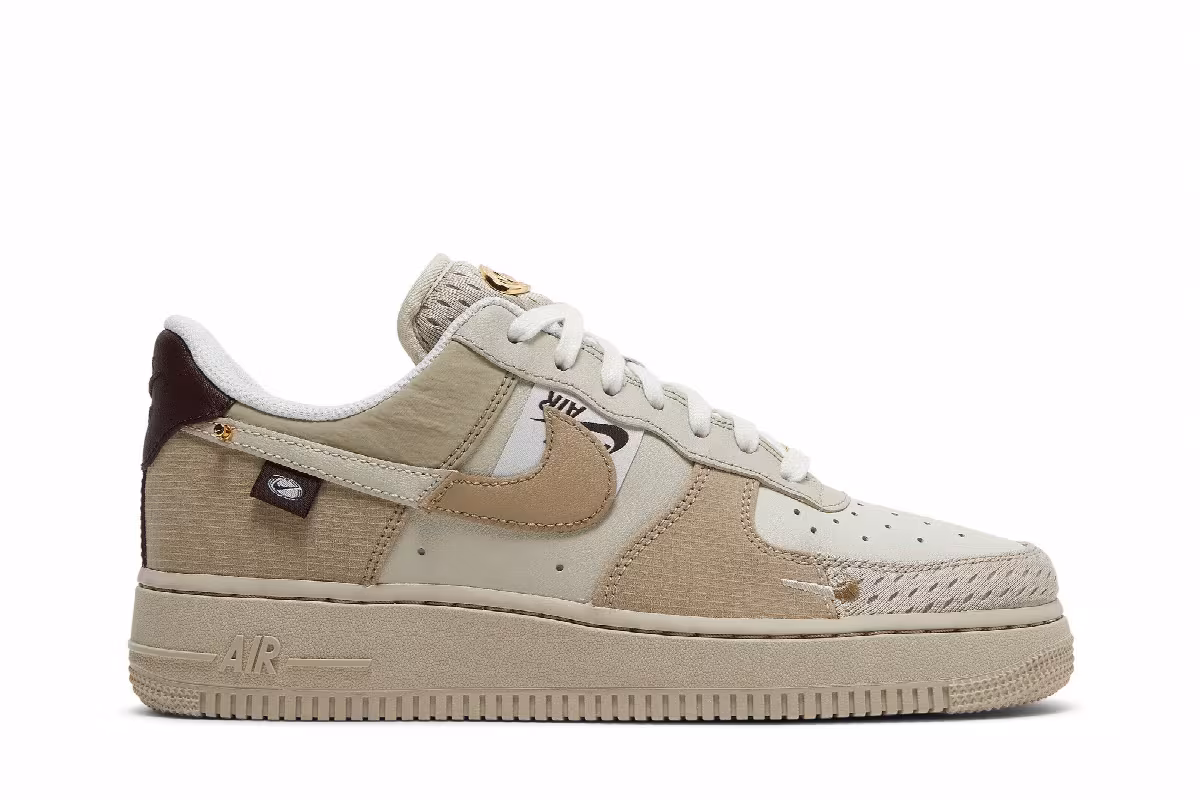 Nike Women's Air Force 1 Tan Bling, view 2