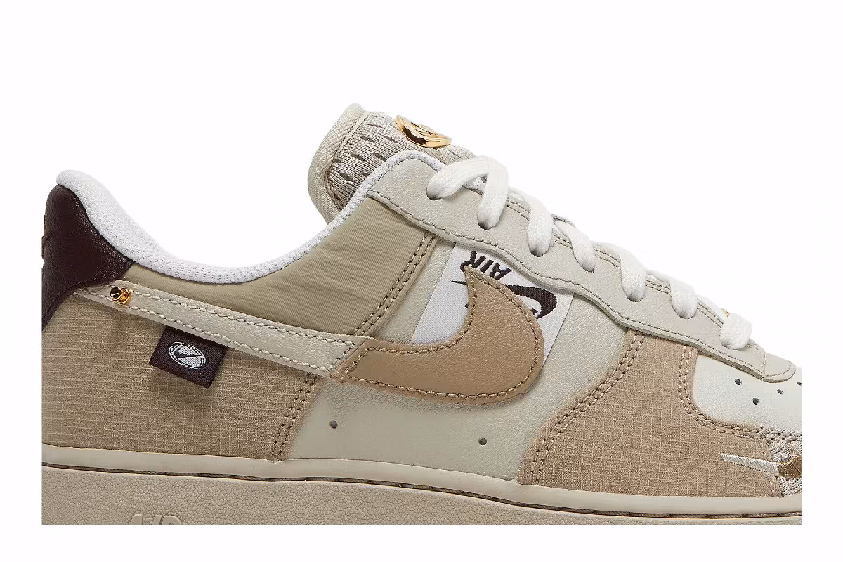 Nike Women's Air Force 1 Tan Bling, view 3