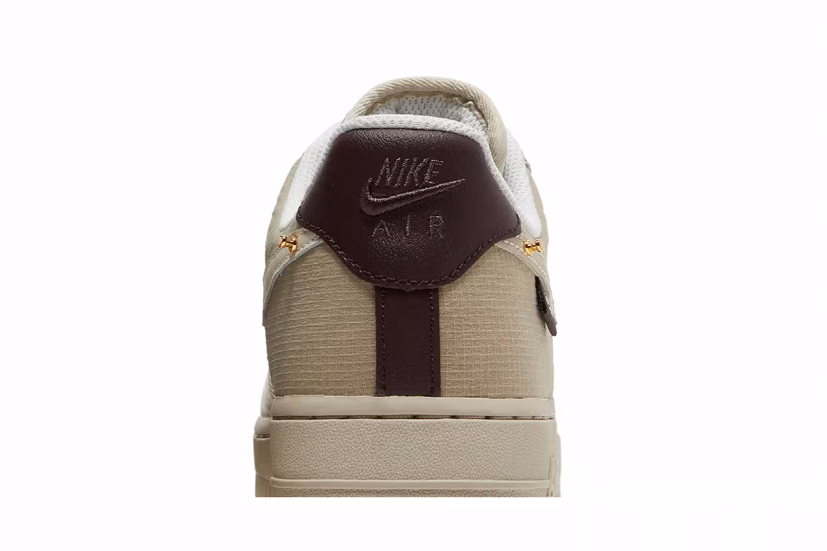Nike Women's Air Force 1 Tan Bling, view 8