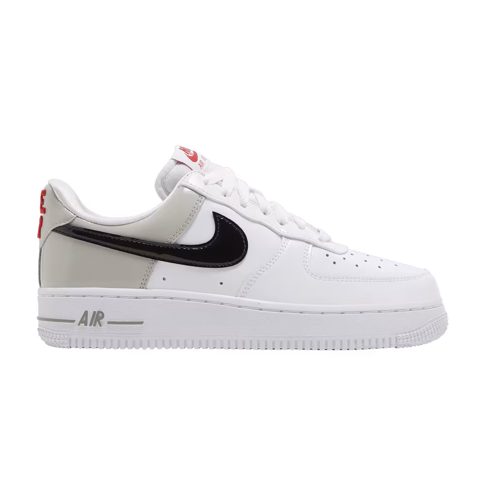 Nike Women's Air Force 1 White Iron Ore Patent