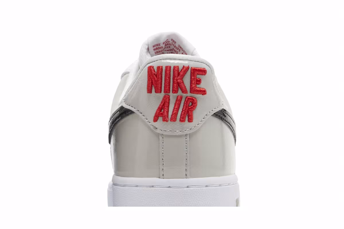 Nike Women's Air Force 1 White Iron Ore Patent, view 8