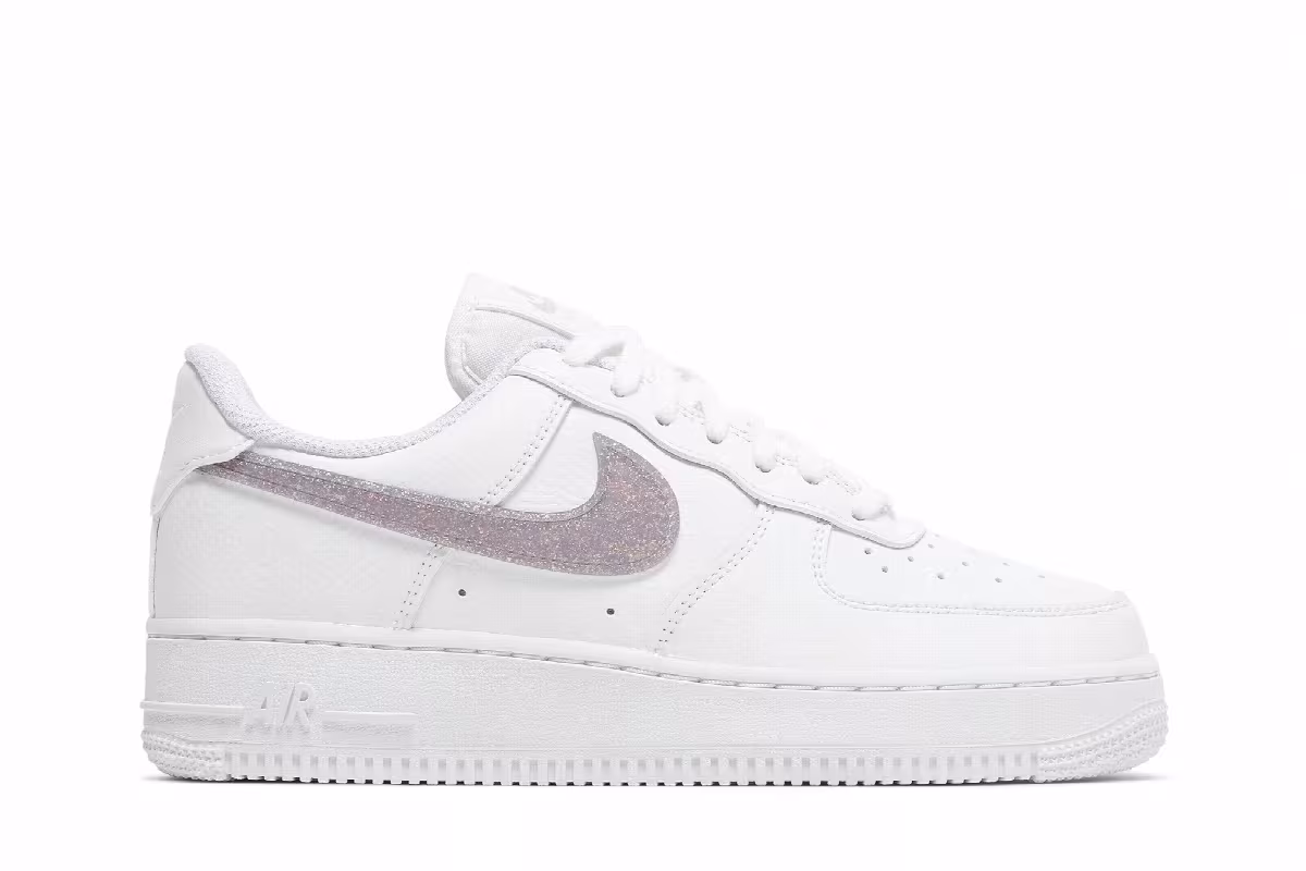 Nike Women's Air Force 1 Low Glitter Swoosh - Canyon Purple, view 2