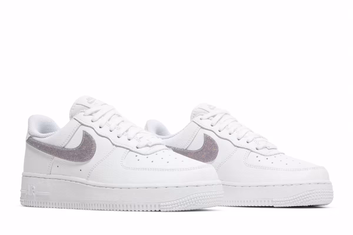 Nike Women's Air Force 1 Low Glitter Swoosh - Canyon Purple, view 9