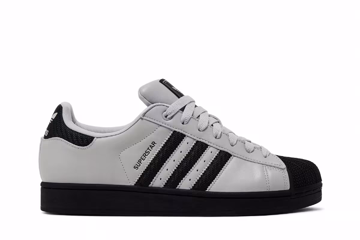 adidas Superstar II Grey Core Black, view 2