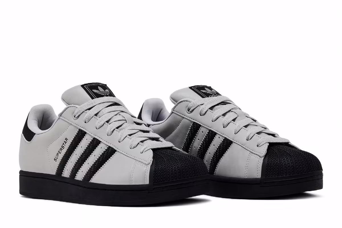 adidas Superstar II Grey Core Black, view 9