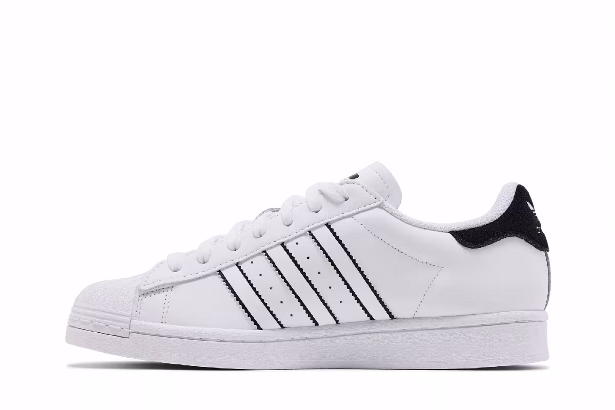 adidas Superstar White Black Outlined, view 4