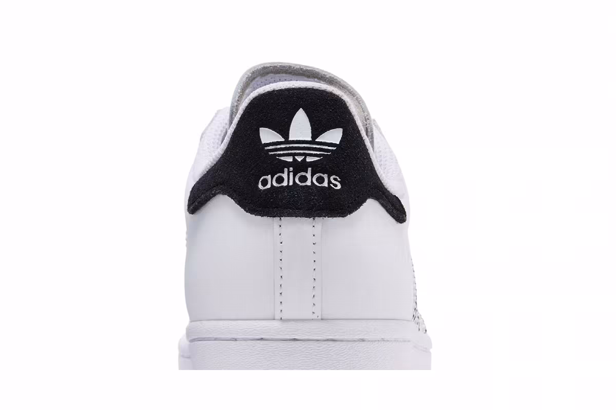 adidas Superstar White Black Outlined, view 8