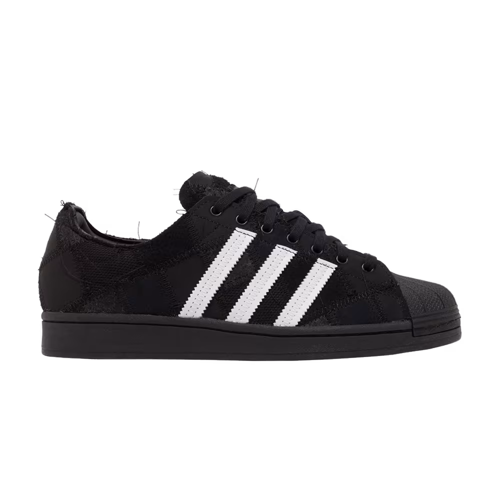 atmos x RECOUTURE x adidas Superstar Patchwork - Black