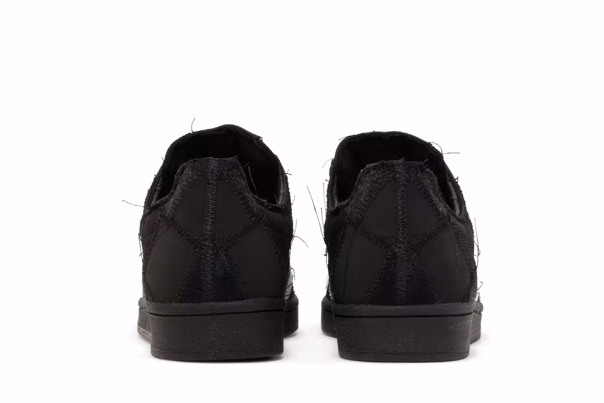 atmos x RECOUTURE x adidas Superstar Patchwork - Black, view 7