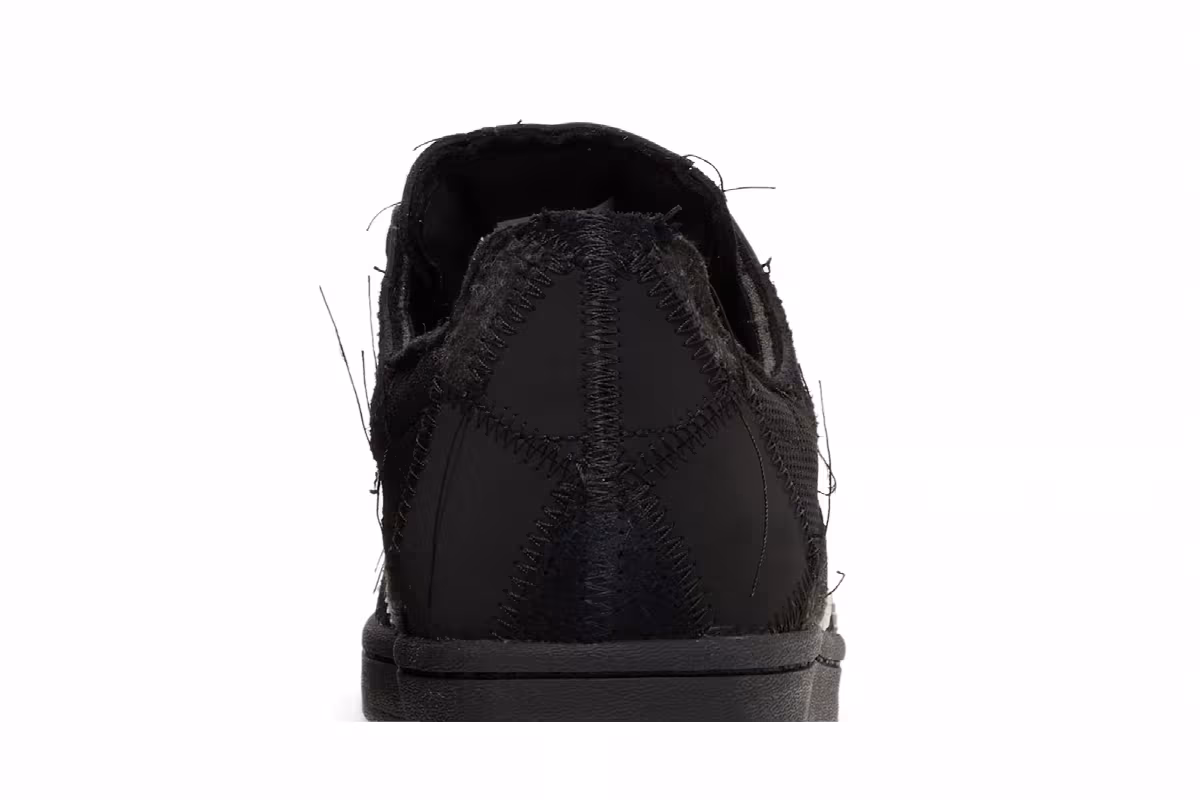 atmos x RECOUTURE x adidas Superstar Patchwork - Black, view 8