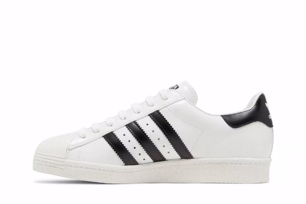 Prada x adidas Superstar White Black, view 4