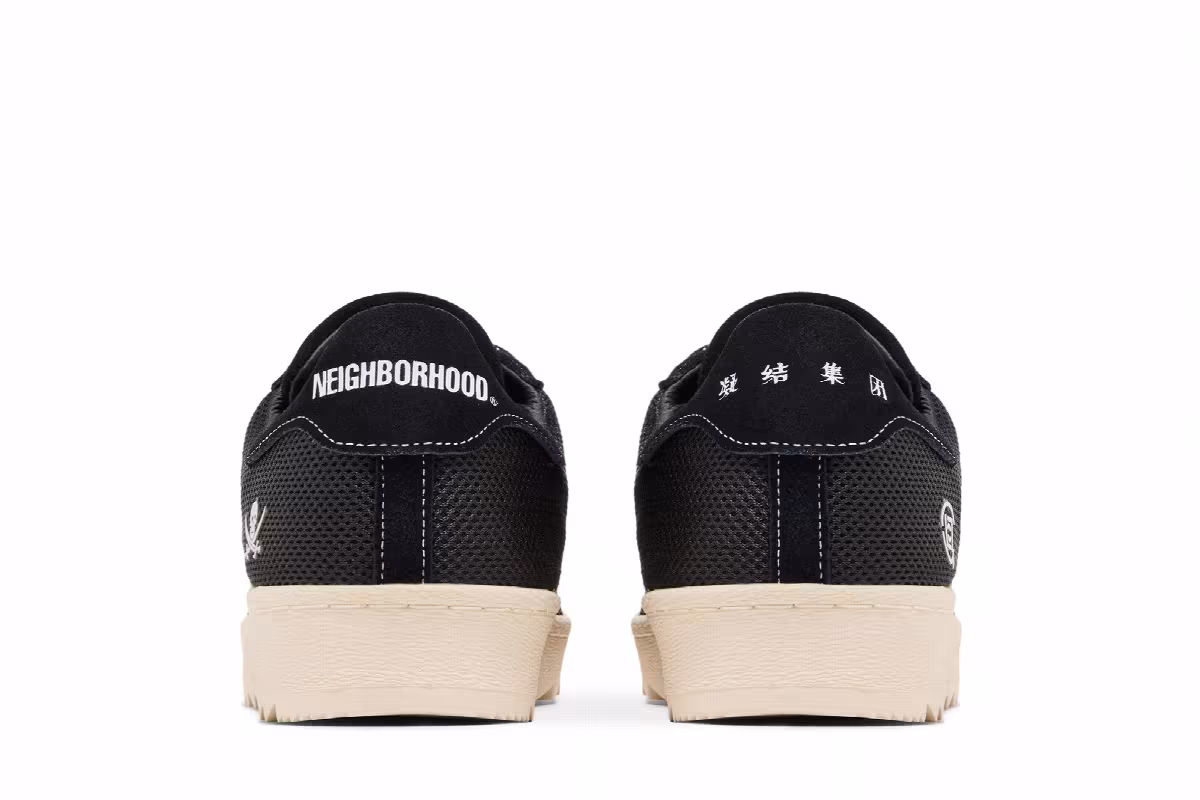 CLOT x Neighborhood x adidas Superstar Black, view 7