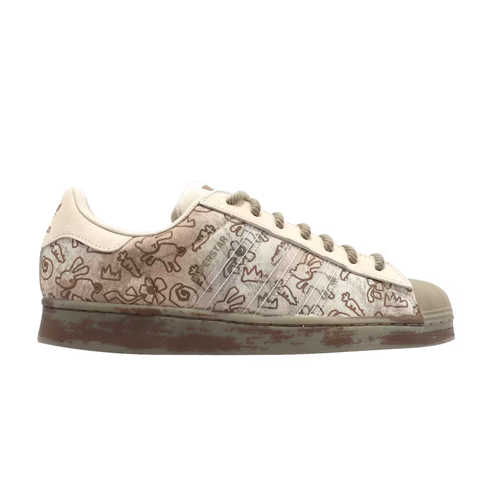 Melting Sadness x adidas Superstar Allover Graphics - Clear Brown
