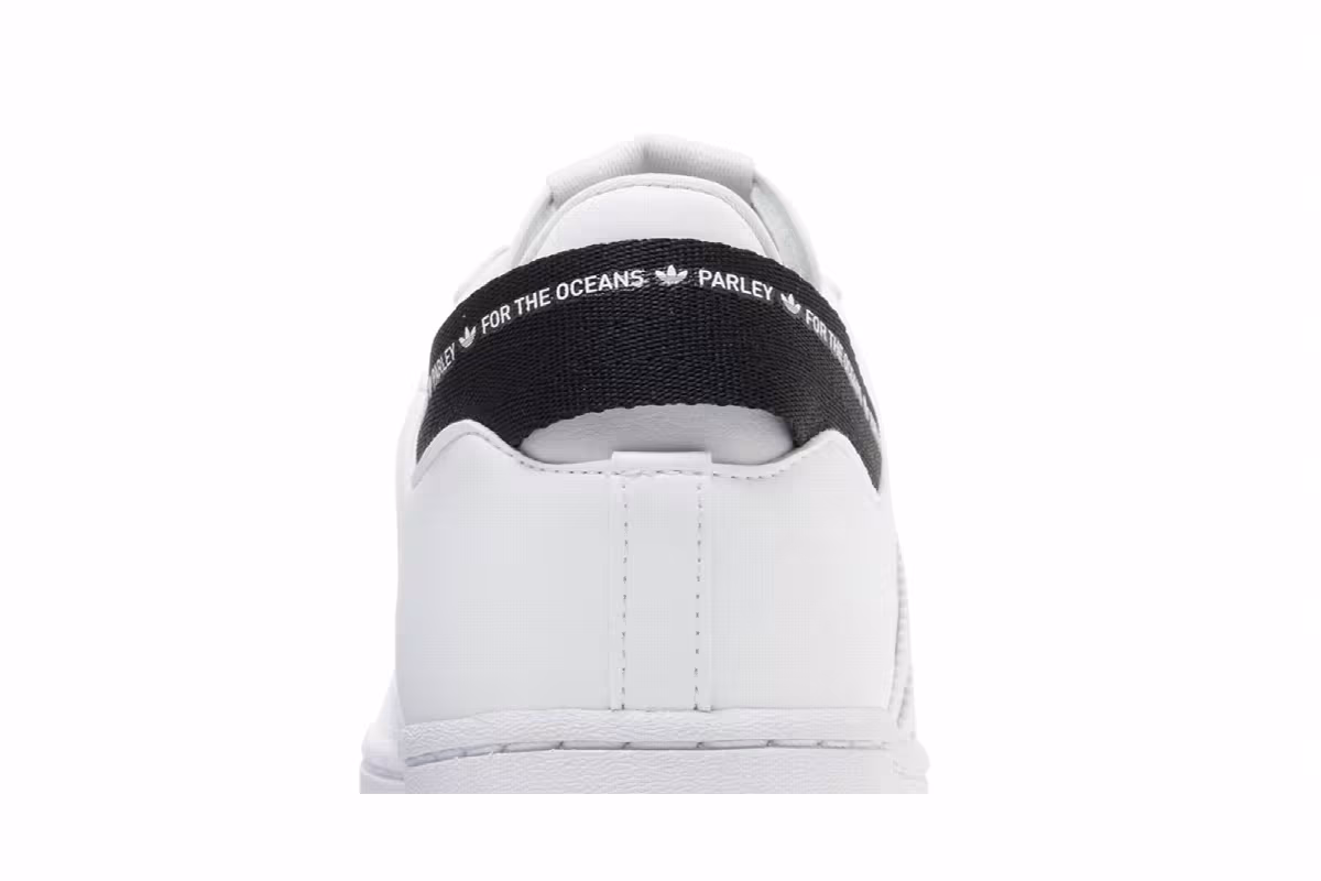 Parley x adidas Superstar White Black, view 8