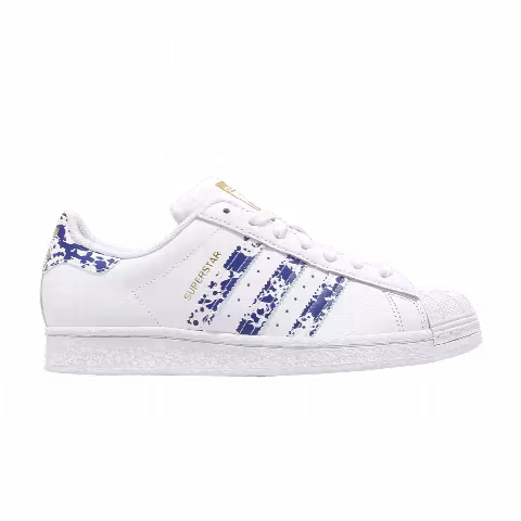 Adidas Superstar 'White Blue Splatter'